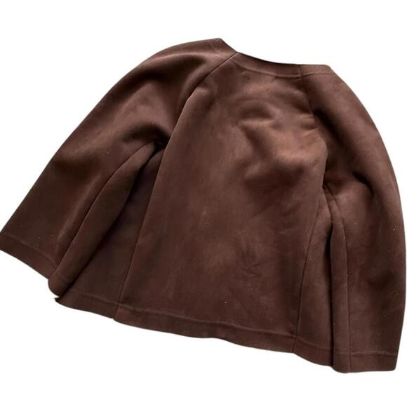 Velvet by Graham & Spencer Brown Faux Suede Sherpa Jacket – Women’s L - Picture 4 of 6